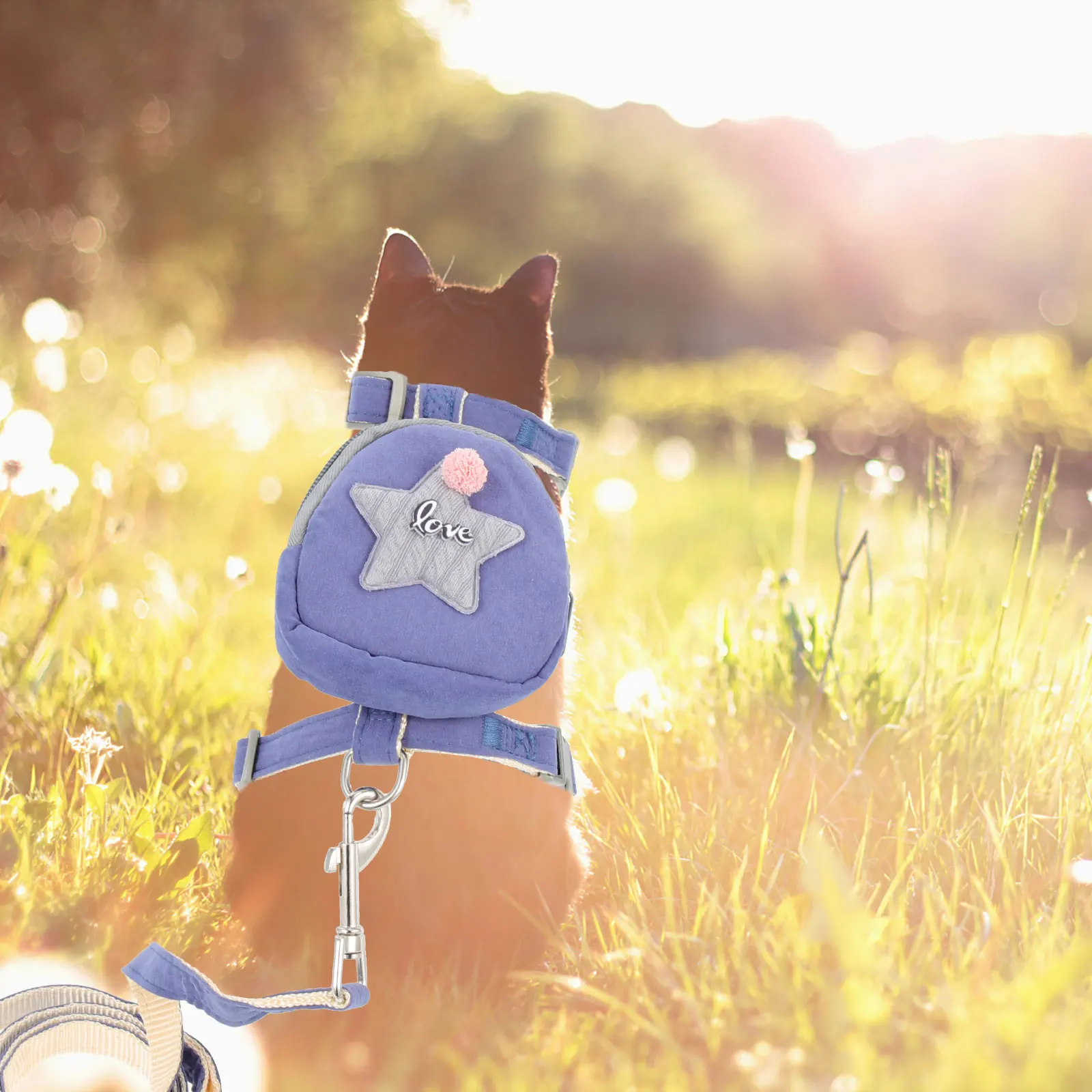 

Pet Leash Dog Backpack Puppy Harness The Kitten Escape Proof Cat Nylon Adjustable Vest