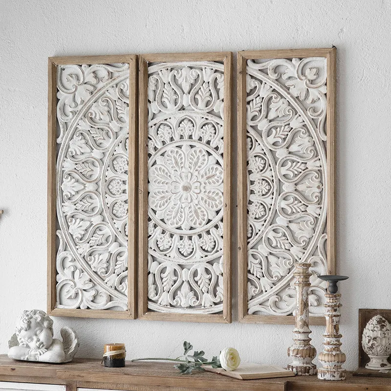 American retro wall relief pendant French wall decoration decoration porch hanging corridor cabinet pen