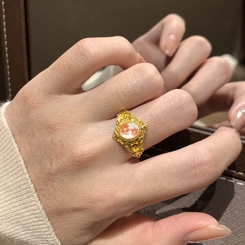 جديد النمط الصيني زهر البرقوق الذهبي سوار المرأة ضوء الموضة الفاخرة الرائعة نمط المحكمة النمط القديم النبيلة الراقية s #3