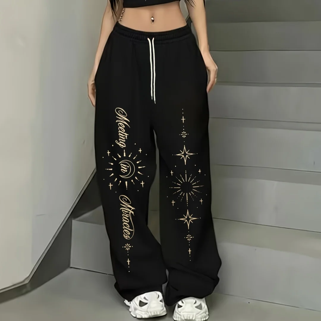 Neue Street Dance Trendy Brand-Sporthose für Damen, Frühling und Herbst, neue neutrale Sport-Freizeit-Sporthose für Erwachsene/Kinder