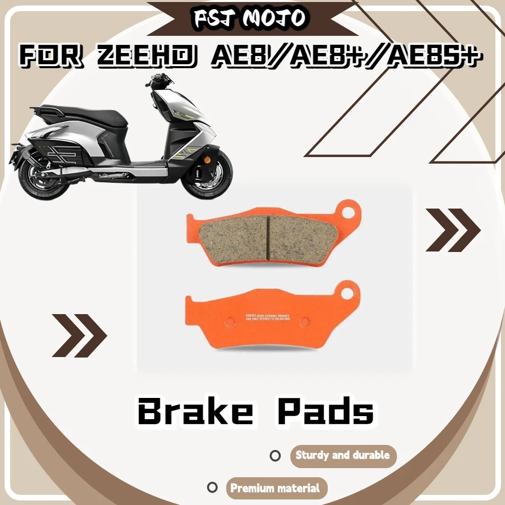 For ZEEHO AE8/AE8+/AE8S+ Ceramic Super Alloy Brake Pads Low Wear Long Lifespan Stable Friction In Cold & Hot Weather Brake Pads