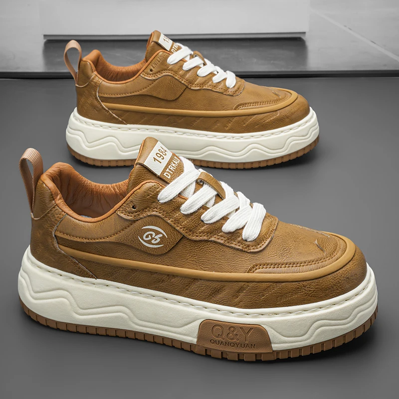 Scarpe da passeggio da uomo Scarpe basse da esterno piatte antiscivolo alla moda Scarpe da ginnastica stringate morbide e comode alla moda per uomo ﻿