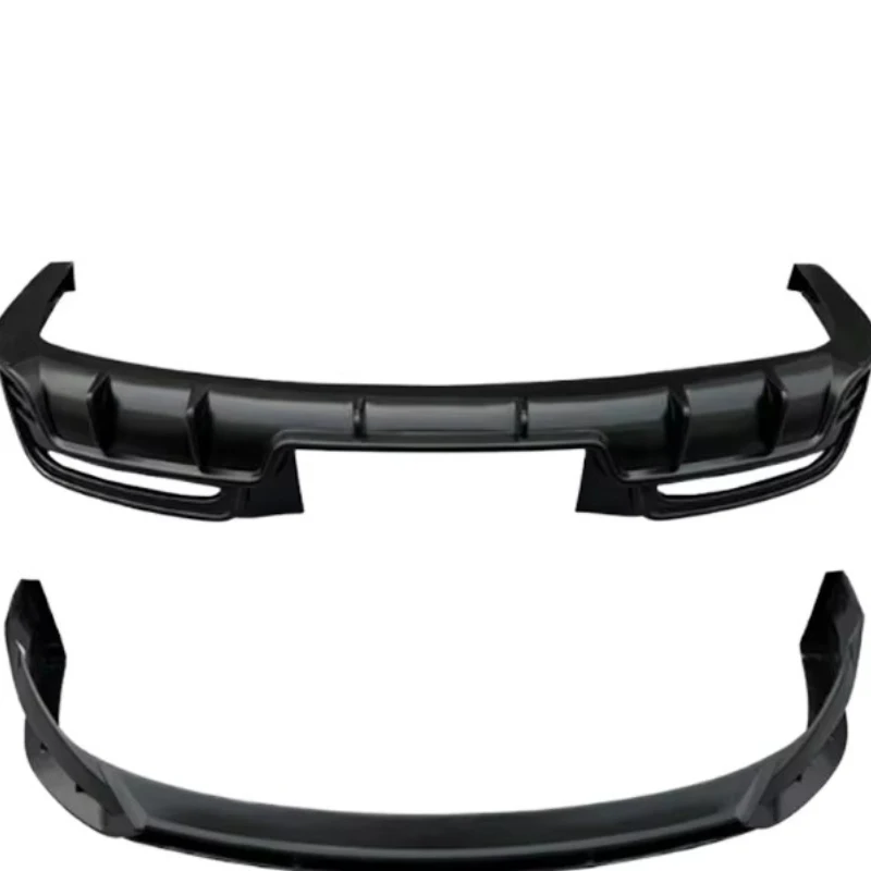 High Quality Matte Black ABS Front Rear Lip Bumper Spoiler Mod Parts Fit For Medium EV Sedan 2022-2025