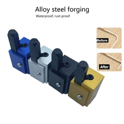 A2UD Corner Chisel Woodworking Right Angle Punch Quick Cutting Wood Chisel Wood Squaring Cutting Tool for Square Hinge Recess