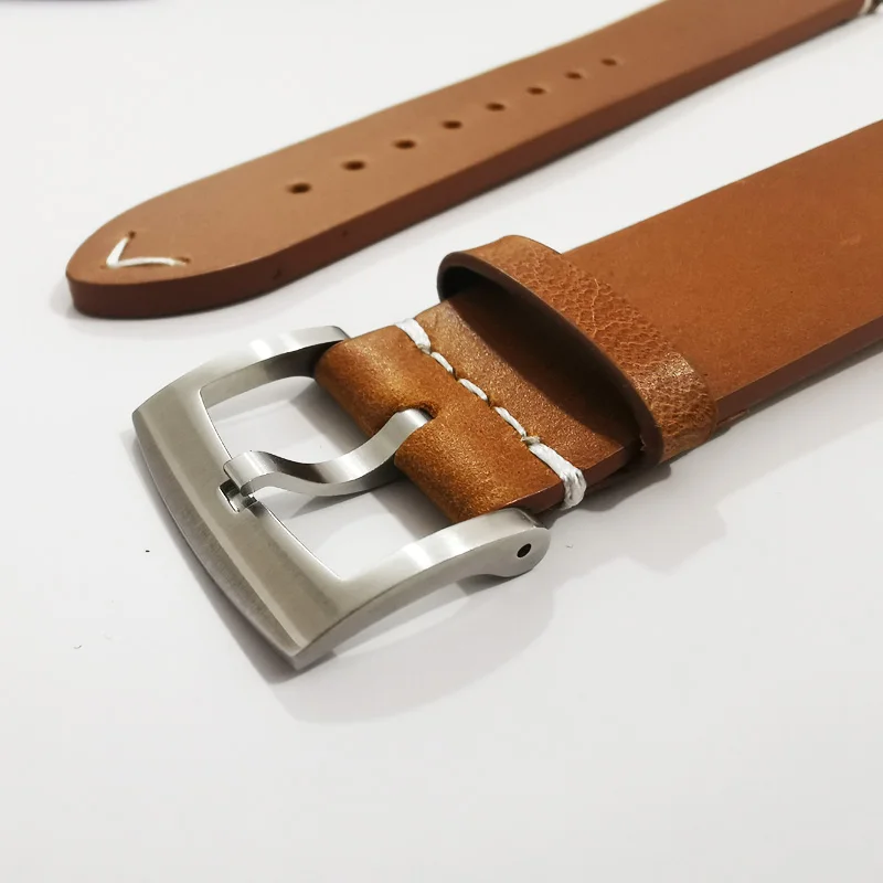 

Коровья кожа, желтый, коричневый, кожаный ремешок для часов, 20 мм, сменный ремешок для часов, быстросъемные аксессуары для часов, качественная стальная пряжка