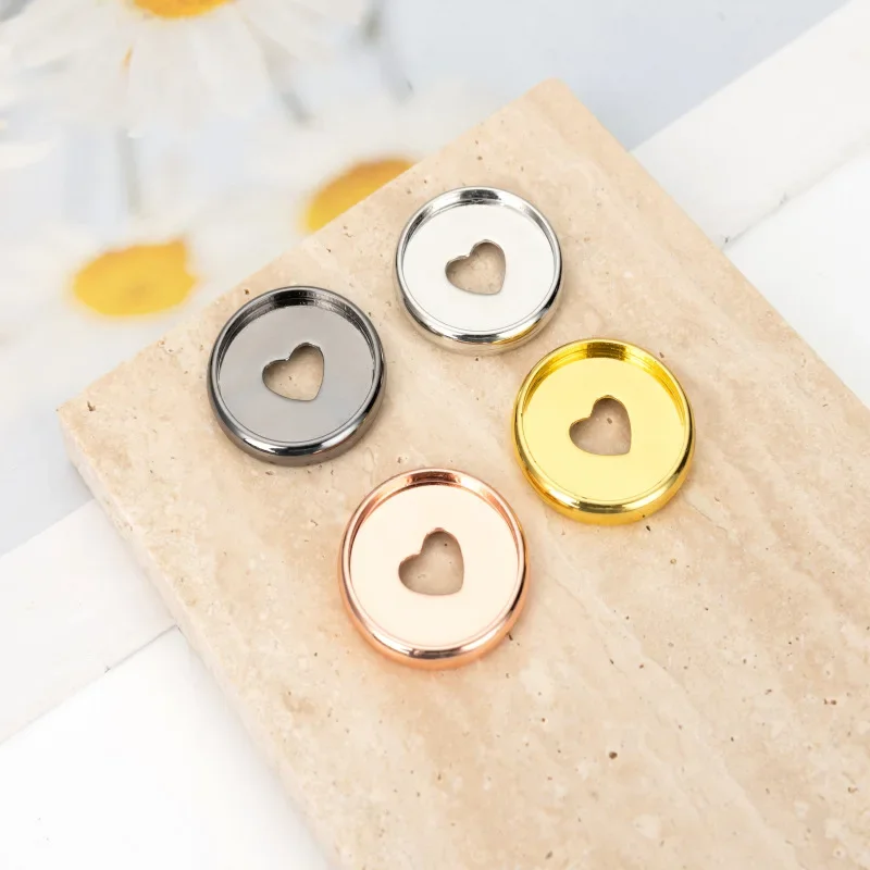 100PCS28MM mirror electroplated plastic binding ring binding buckle loose-leaf notebook mushroom hole binding supplies