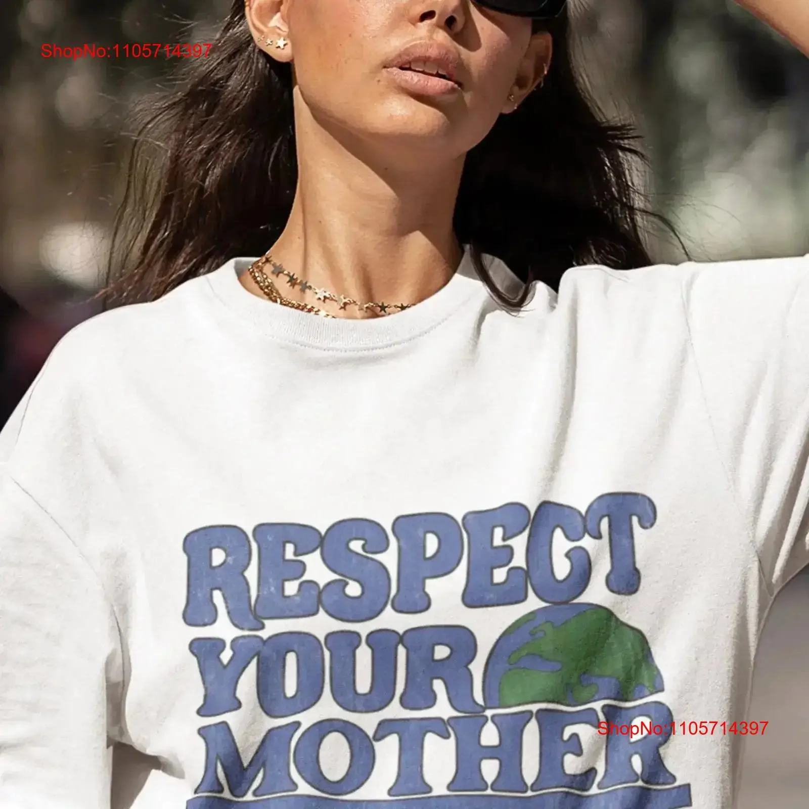 Mother Earth T shirt Day Environmental EnvironmenT ActivisT Save The Planet Aesthetic Clothes Tren vintage Washed homme