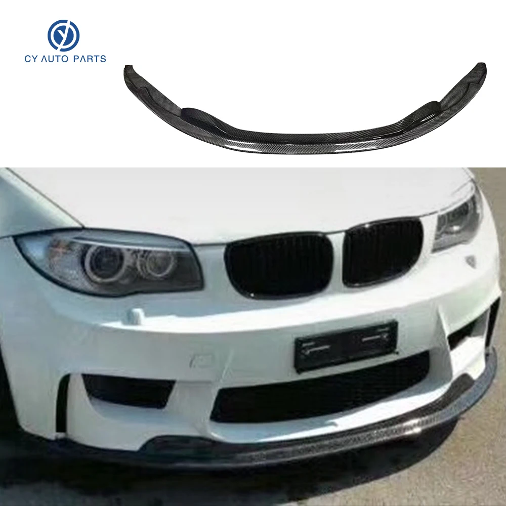 For BMW 1 Series E82 Carbon Fiber Car Front Bumper Lip Splitter Diffuser Lip Body Kit