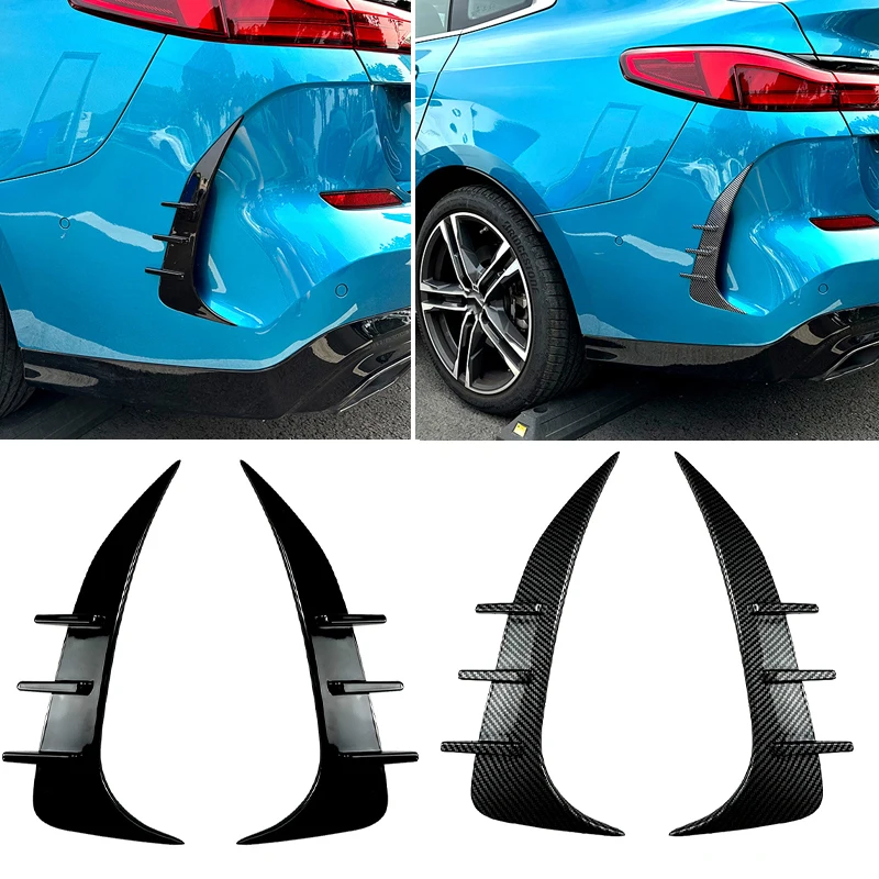 

For BMW 2 Series F44 Gran Coupe M Sport Car Rear Bumper Splitter Lip Body Kit Spoiler Air Vent Cover Canard ABS Trim 2020-2023