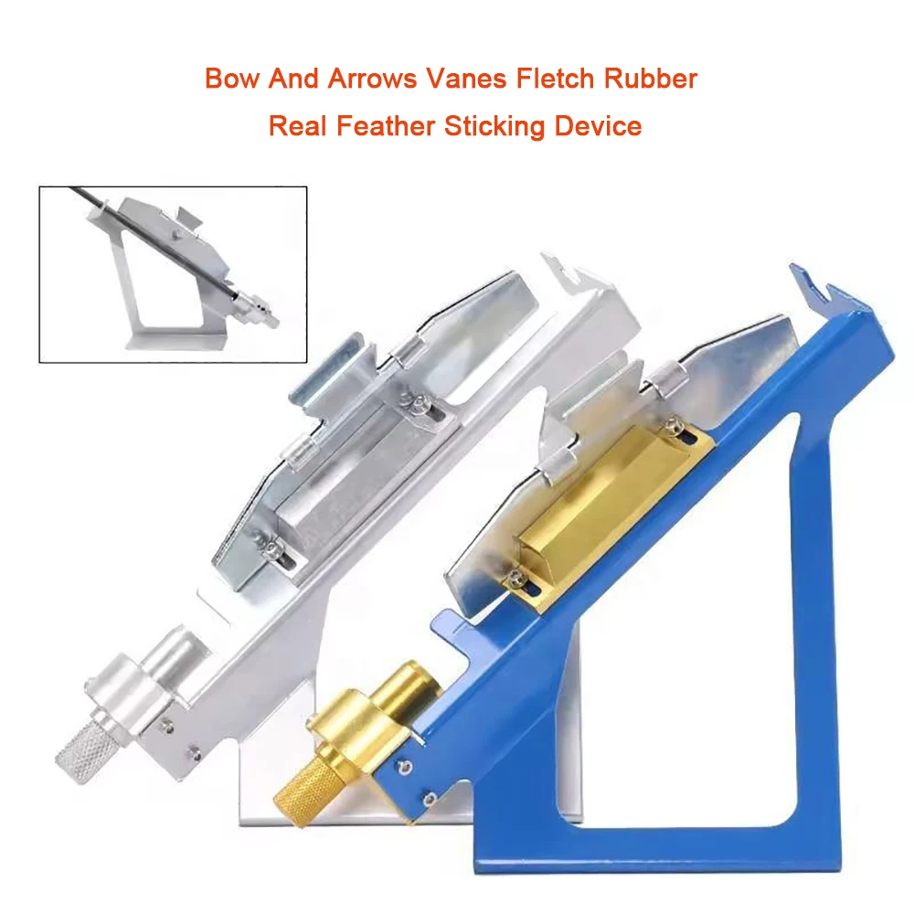 Outil de tir à l'arc réglable avec pince, équipement de tir à l'arc, plumes collantes, gabarit de fletching, droit et hélice, bricolage