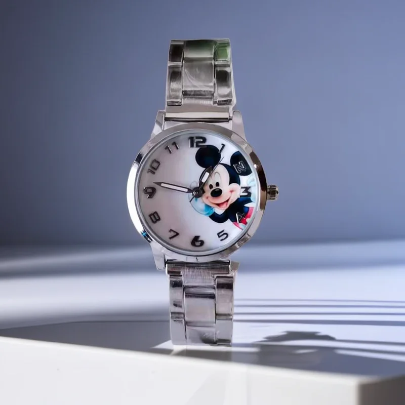 

Stainless Steel Mickey Women Watches Girls Luruxy Minnie Ladies Watch for Children Quartz Clock Gift reloj mujer montre femme