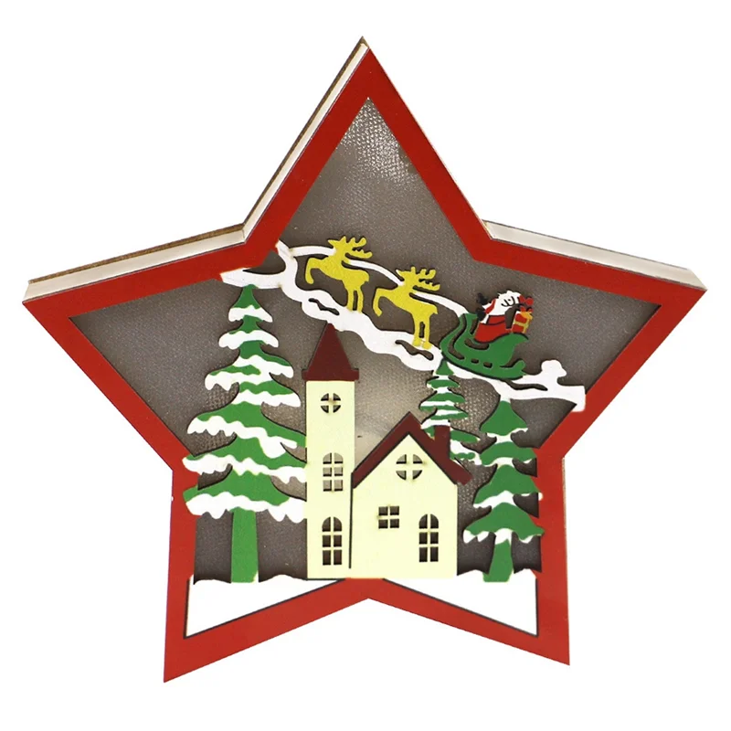 A11I 3PCS LED Wood Star Night  - Baby Nursery Wall Lights recension och pris