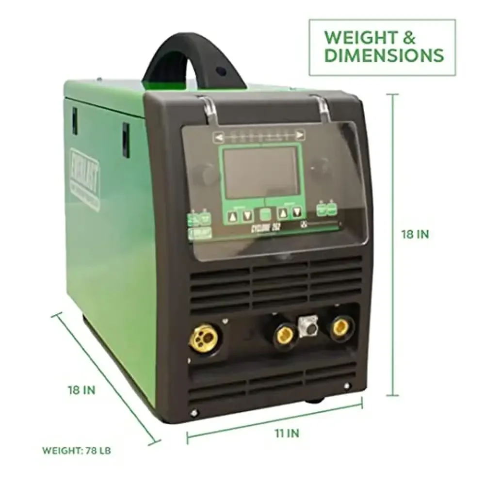 262 Amp MIG STICK Welder 110v/220v PowerSet 4.3" Color Display Timer Slope Feed Mechanism IGBT Inverter Euro Quick Connect Gun