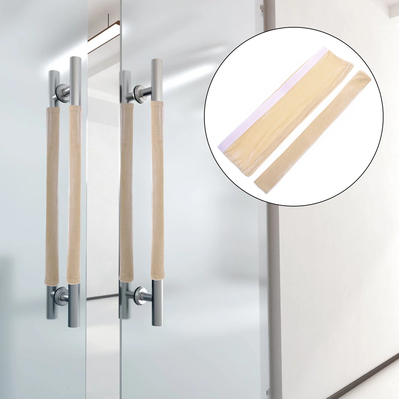 

1Pair Refrigerator Handle Cover Anti Scratch Protector for Kitchen Appliances Door Handle Decorative Grip Covers