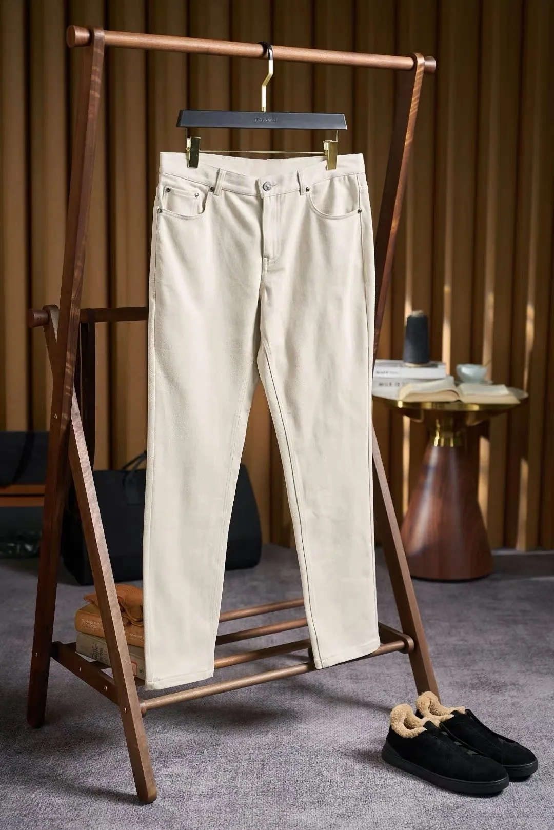 

Italian Sle Busin Casual Straight Leg Jeans Men's Faion Spring New Simple Match All Busin Dring