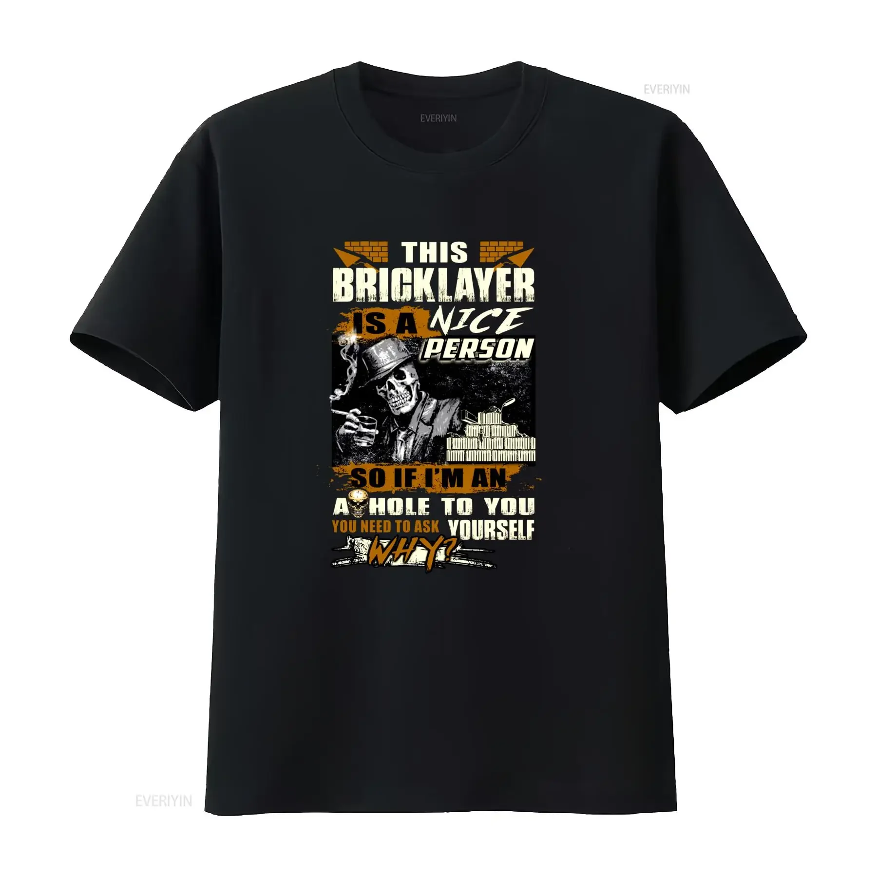 Bricklayer T Shirt Xmas Christmas This Is Nice Person vintage Washed Unisex homme Slightly Stylish Top For Everyday Wear Casual