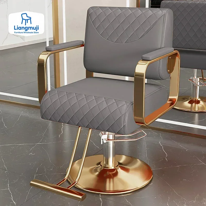 الرجعية الحديثة كرسي الحلاق الفاخرة صالون الحلاقة قطب تصميم كرسي الحلاق صالون تجميل Cadeira دي Barbeiro صالون الأثاث