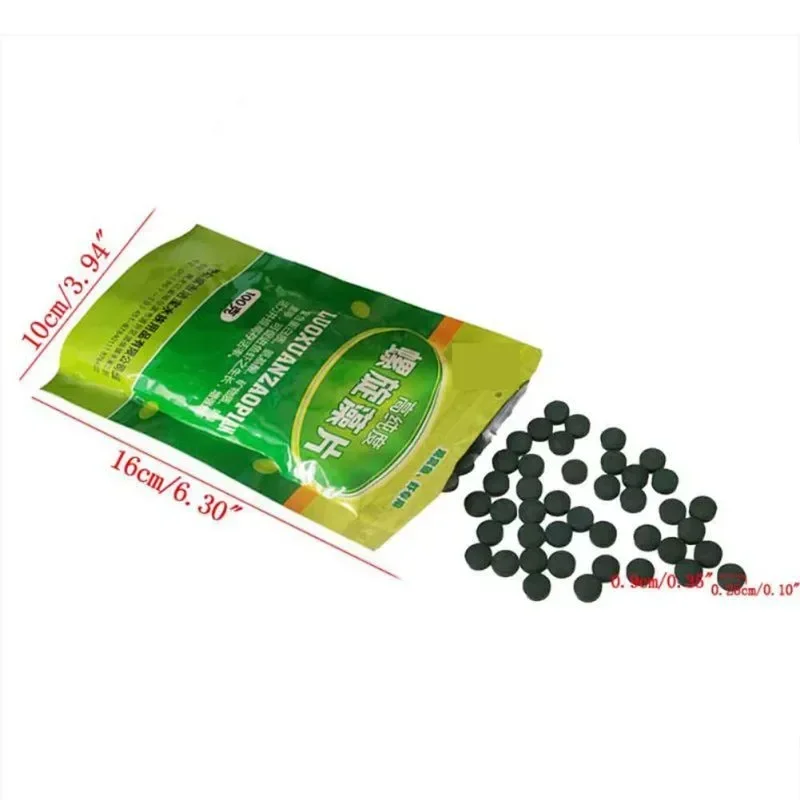 100pcs Spirulina Tablets Fish Food Spiral Seaweed Enrichment Favorite Fish Food Tank Aquarium Red Shrimp Fish Food Pet Supplies