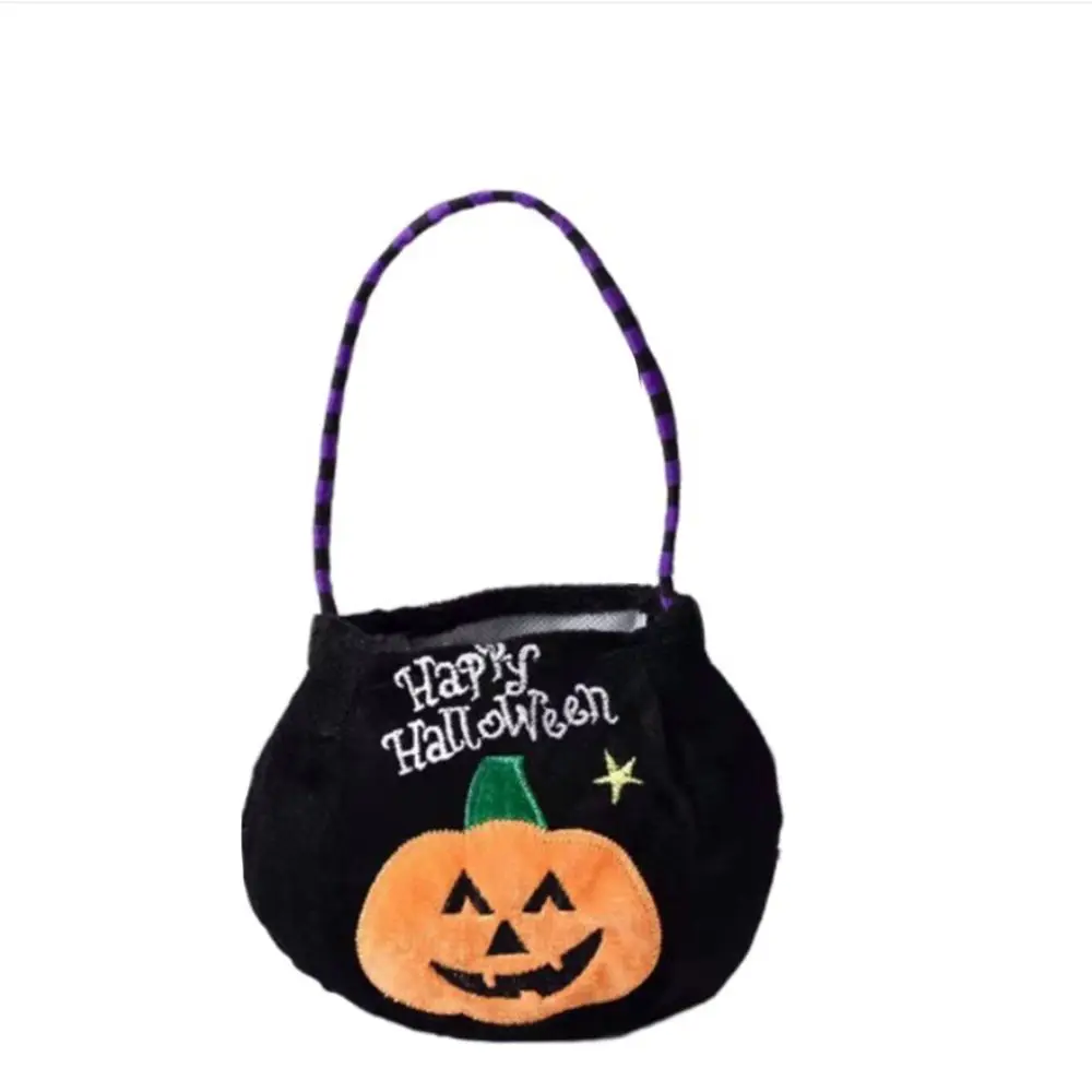

Счастливый эльф, черный кот, подарочная сумка «Кошелек или жизнь», сумка для конфет на Хэллоуин, сумка с тыквой
