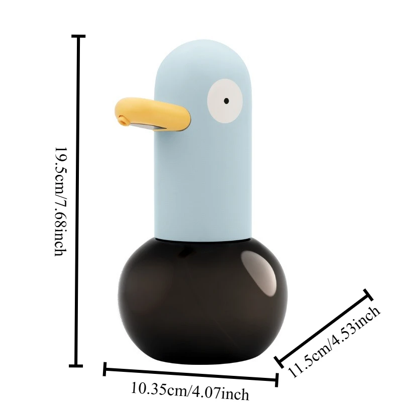 1 قطعة موزع الصابون الرغوي الأوتوماتيكي الذكي Gen مستشعر الأشعة تحت الحمراء غسل اليد بطة مادة آمنة مريحة للاستخدام المنزلي #6