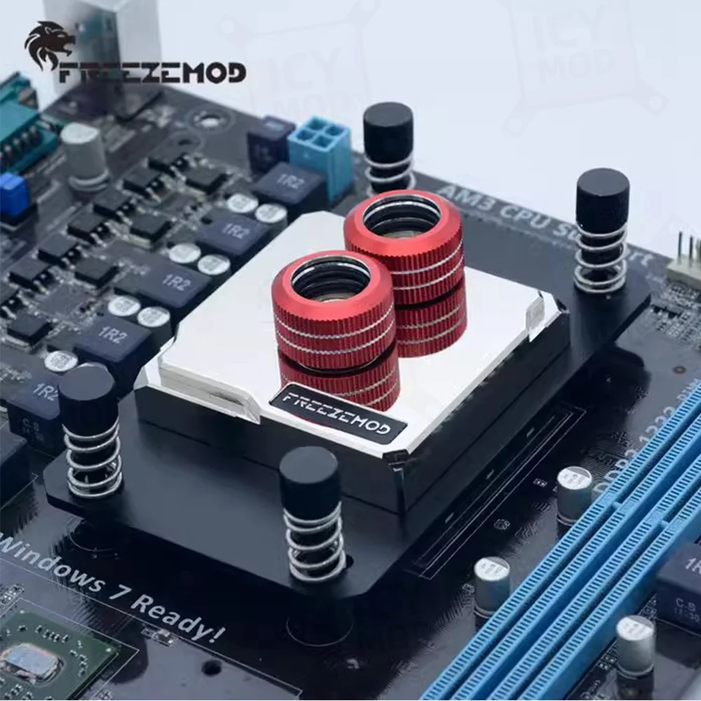 Imagem -04 - Zemod-amd Bloco de Água Cpu Processador Ryzen Cooler Tampa de Metal Am2 Am3 Am4 Argb Gamers pc 5v3pin Refrigeração Líquida Amd-jb3tr