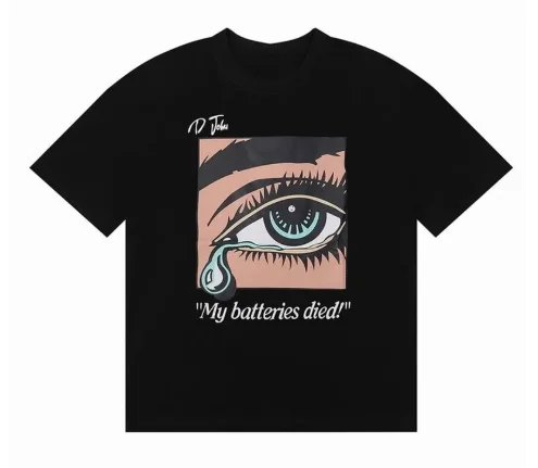 

2025 Summer Casual Loose Top T-designer T-shirt Men's and Women's Shirts Oversized Black White Purple Short-sleeved T-shirt