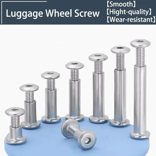 Perno de remache de tornillo de 6/8mm, accesorios de equipaje, piezas de repuesto para maleta, ruedas universales, reparación de ejes M6 M8, 4 Uds.