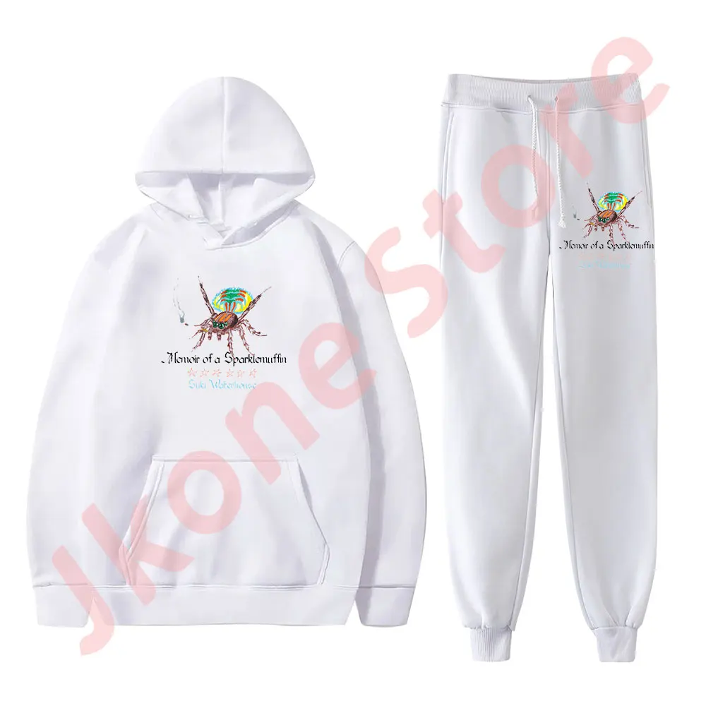 Suki Waterhouse Memoir of a Sparklemuffin Merch Hoodies Jogger Pants Set Unisex Fashion Casual HipHop Streetwear