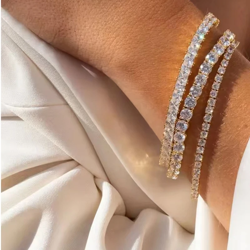 

Brand new 925 sterling silver 4cm sparkling charming bracelet DIY New Year Christmas fashion jewelry