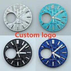 NH38 dial Custom Logo 28.5mm watch dial green luminous dial Suitable for NH38 movement watch accessories Watch repair tools