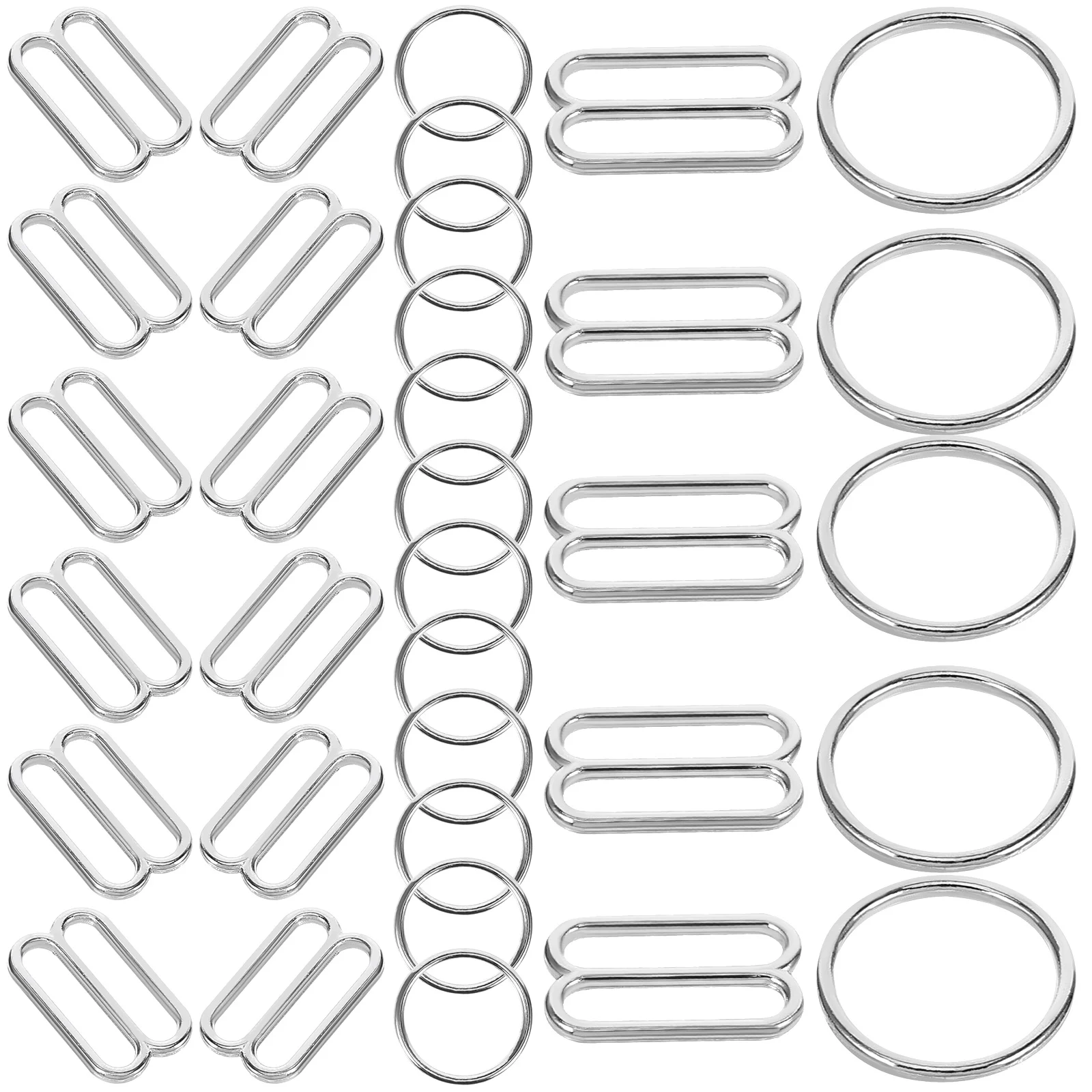 

1pcs Bra Strap Adjusters Silver Alloy 8 Shaped Clips for Dresses Swimsuits Adjustable Fix Reusable Accessories