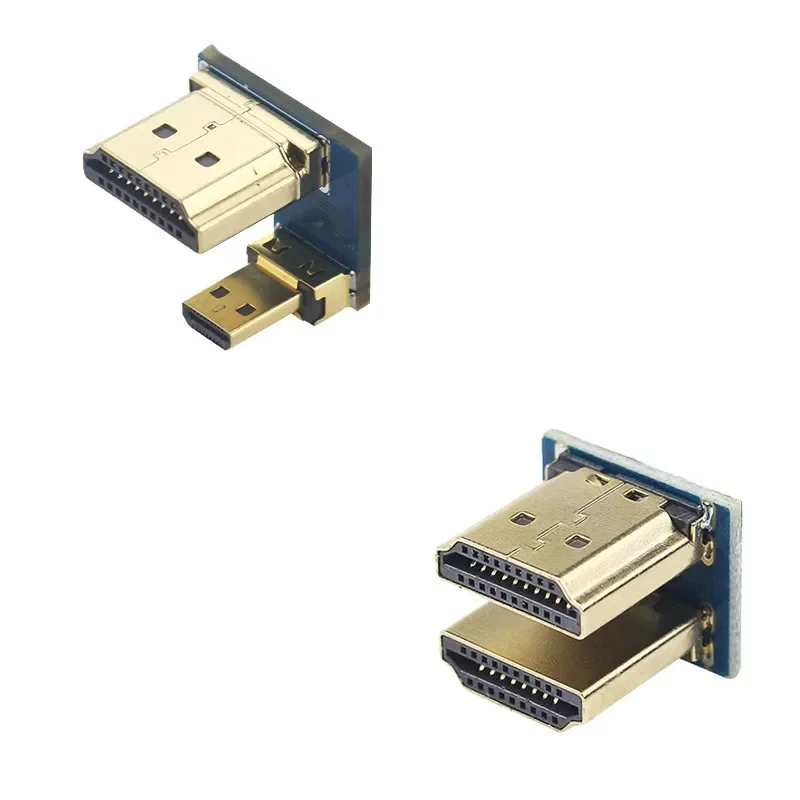 

10pcs 1080P Male to Male Adapter for Raspberry Pi 3 4 HDMI-compatible Converter LCD Touchscreen Display