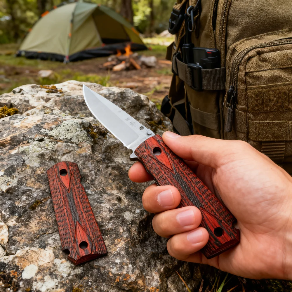 

1911 Model DIY Wood Handle Scales - 1 Pair Rosewood Anti-Slip Color Grips Decor Slabs Accessory