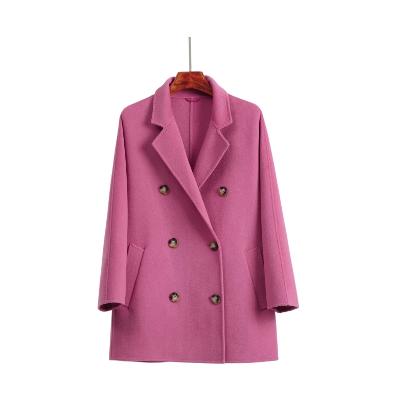 

24 years of hot products vintage style high-grade cashmere windproof street coat women's coat breasted fashion everything
