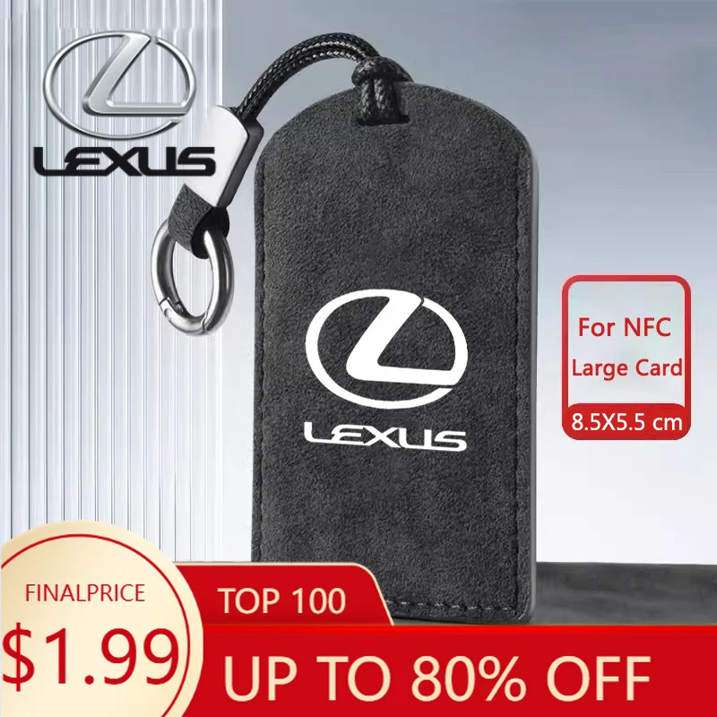 

Interior Mouldings Leather Car NFC Card Smart Remote Key Fob Case Cover Holder Shell For Lexus F Sport ES LM GS IS NX RX LX LS R