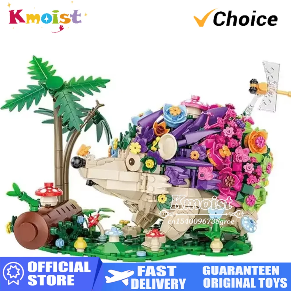 

Plant Flower Insect Building Blocks Sets Cute hedgehog Bricks Block Mode Flower Set Cartoon Puzzle Toys Children Christmas Gifts
