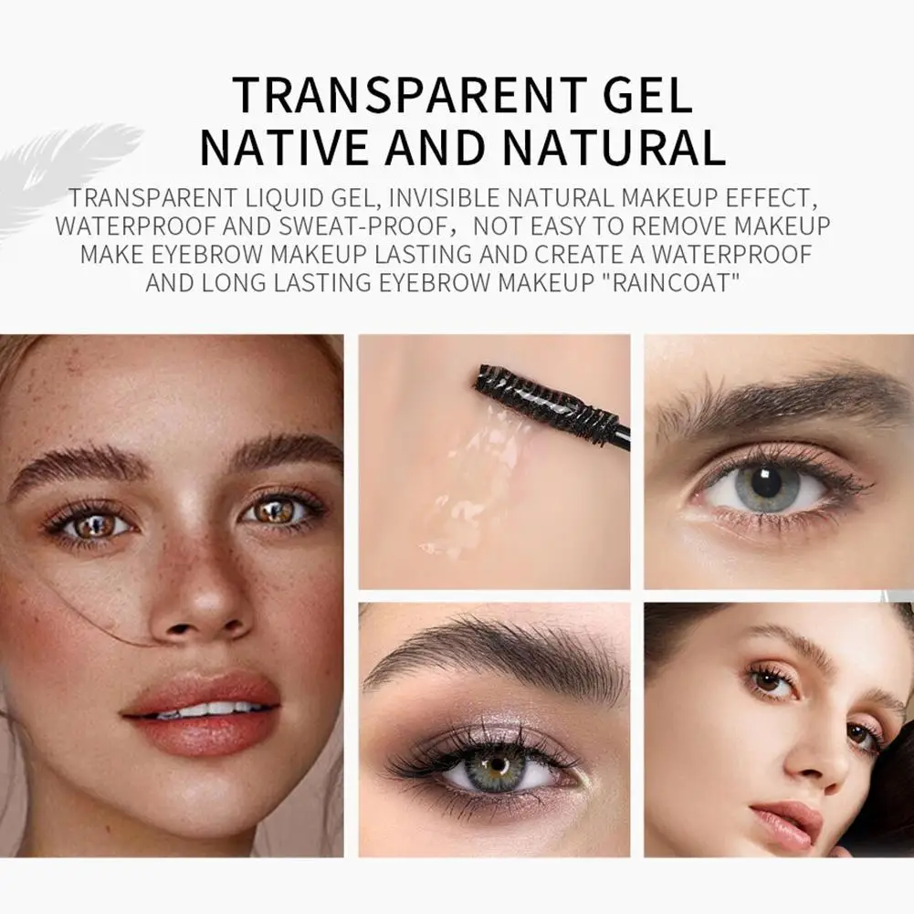 Waterproof Transparent Eyebrow Styling Gel Cream Long Lasting Fixing Brow Soap Makeup Transparent Clear Liquid Eyebrow Cosmetic