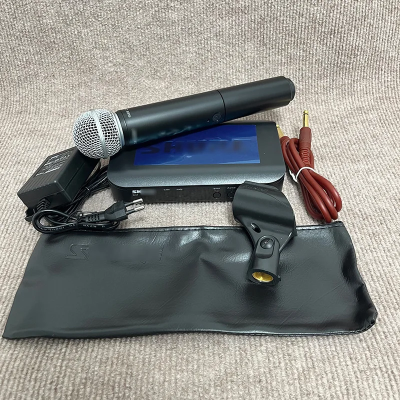 True Diversity Single Handheld Dynamic Wireless Mic System, Compatible with BLX24, SM58, PG58, BETA58A