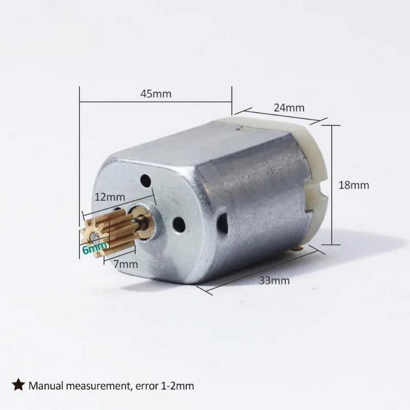 10 Teeth External Metal Terminal Micro DC Motor High Speed Small  Car Door Lock  Trunk  Actuator