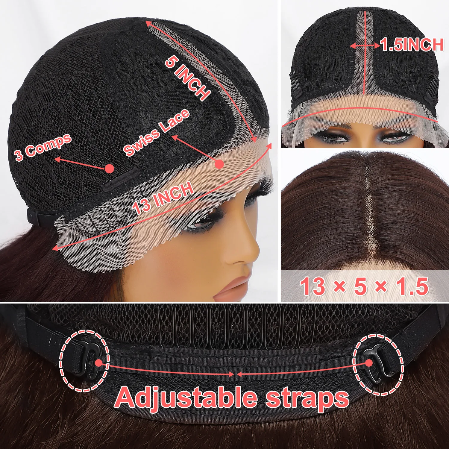 Latisha ombre preto marrom perucas dianteiras do laço para as mulheres 24 Polegada peruca de renda onda solta sintética pré arrancado t parte 13x5 afro encaracolado peruca