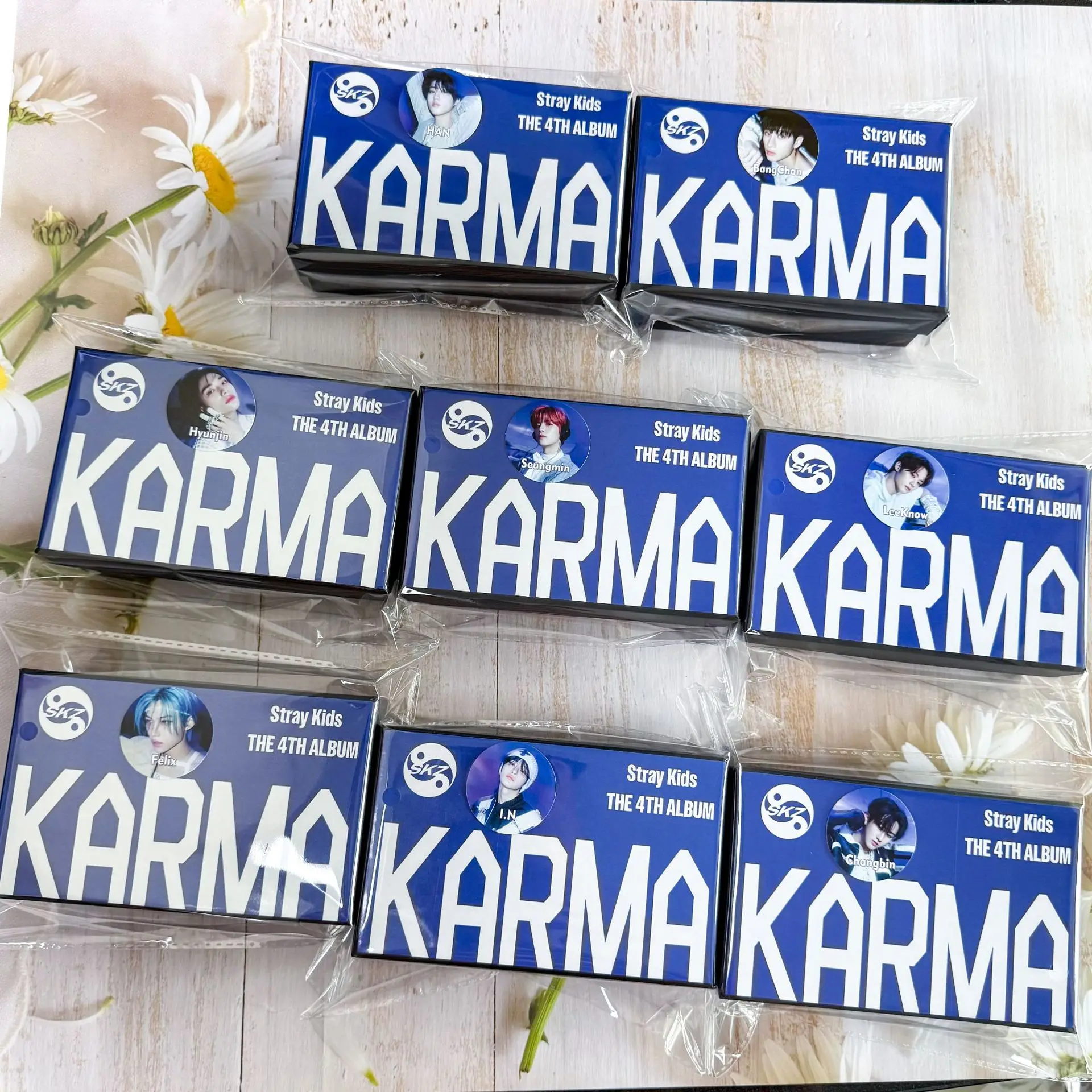 

K-Pop Boy Group Gift Box Album KARMA Merchandise Standee Sticker Mini Card Lanyard Set for Fans Collection