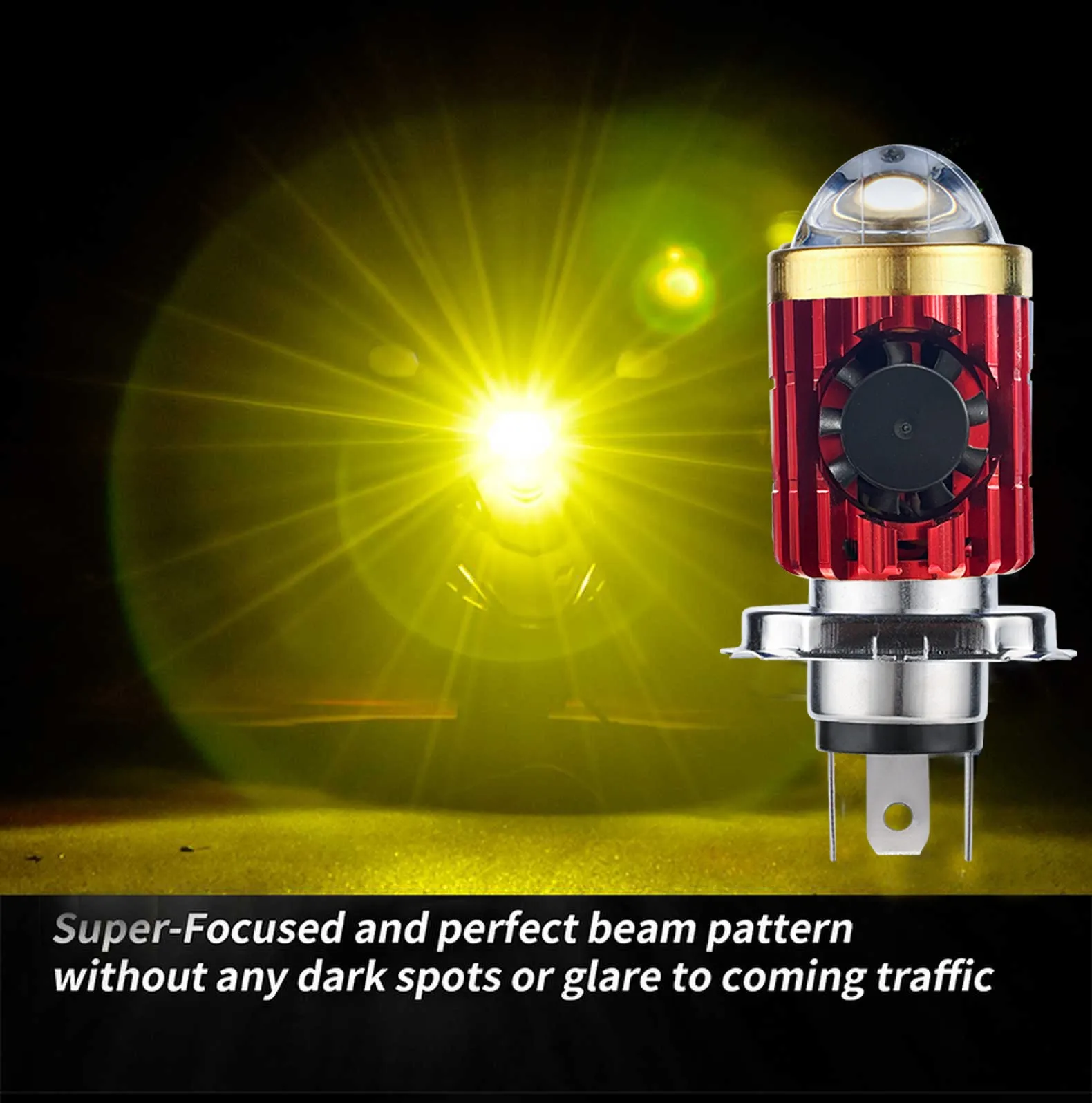 10000LM H4/H6 12 فولت LED دراجة نارية المصباح لمبة موتو الأضواء CSP عدسة أبيض أصفر مرحبا لو مصباح سكوتر اكسسوارات أضواء الضباب