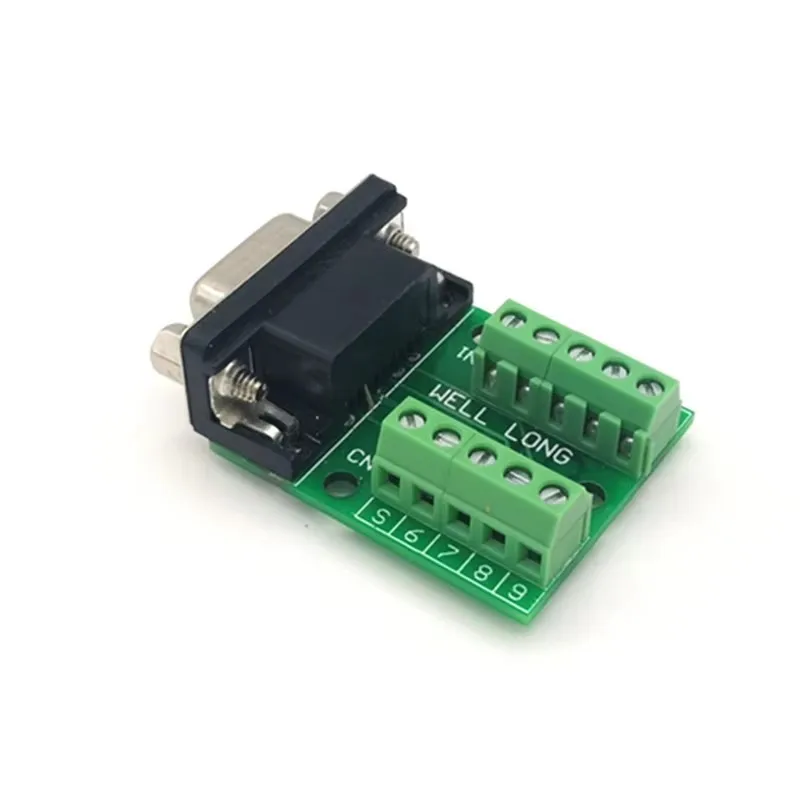 2Pcs/Lot DB9 Female Breakout Board, D'SUB Header Breakout Board, Terminal Block DSUB Module