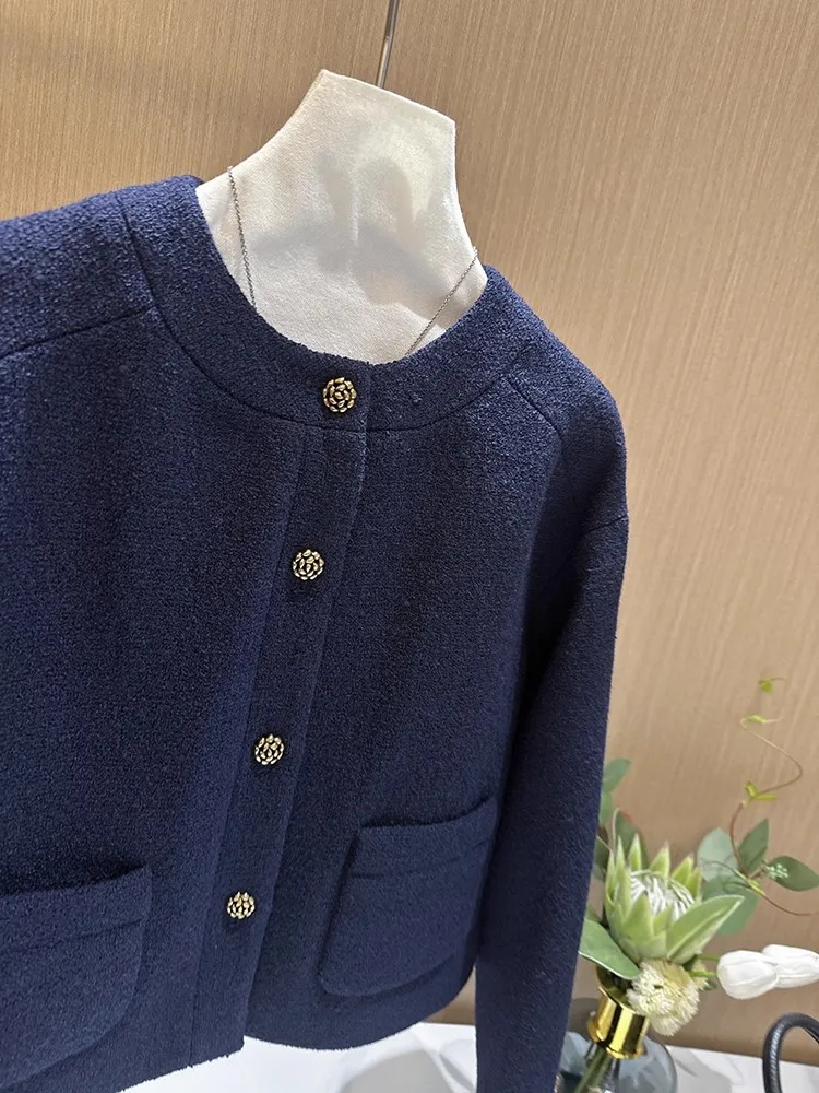 ملابس خارجية نسائية للخريف والشتاء موضة جديدة سترة قصيرة قصيرة #2