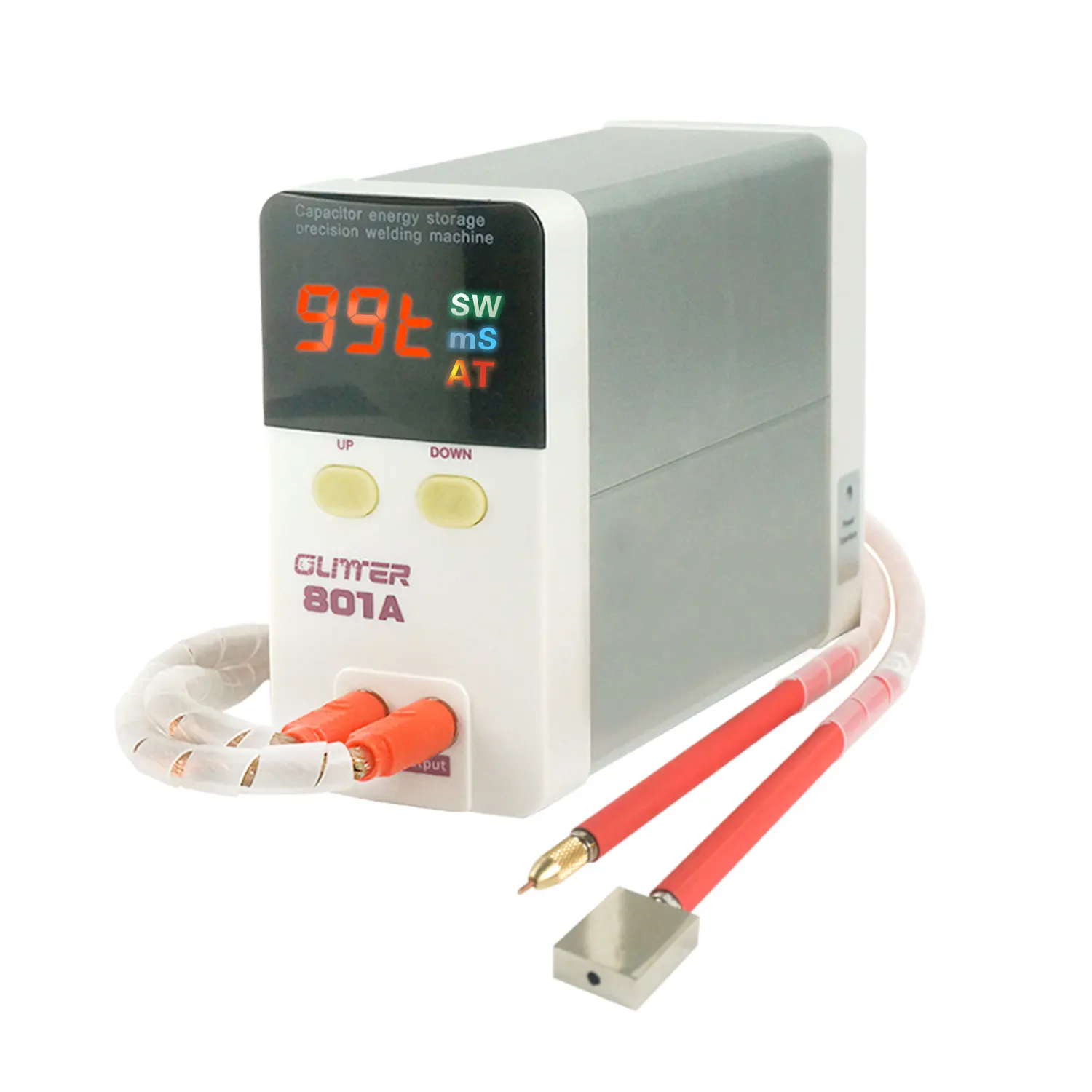 

GLITTER 801A 11.6KW Spot Welder Anti-Circuit Trip 18650 Battery Nickel Strip Welding Iron/Stainless Steel