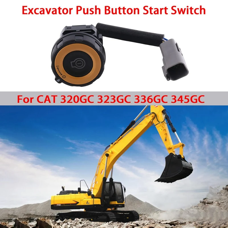 526-5708 Excavator Push Button Start Switch For CAT 320GC 323GC 336GC 345GC 5265708