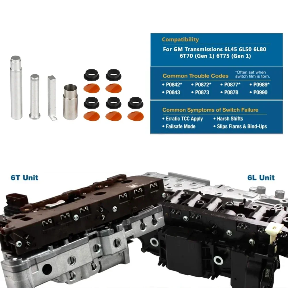 124740 -TL30 Gereedschapsset voor drukschakelaar, werkt met F/ 124740 -30K Voor GM-transmissie 6L90 6L80 6T70 6L50 6L45 (Gen 1)