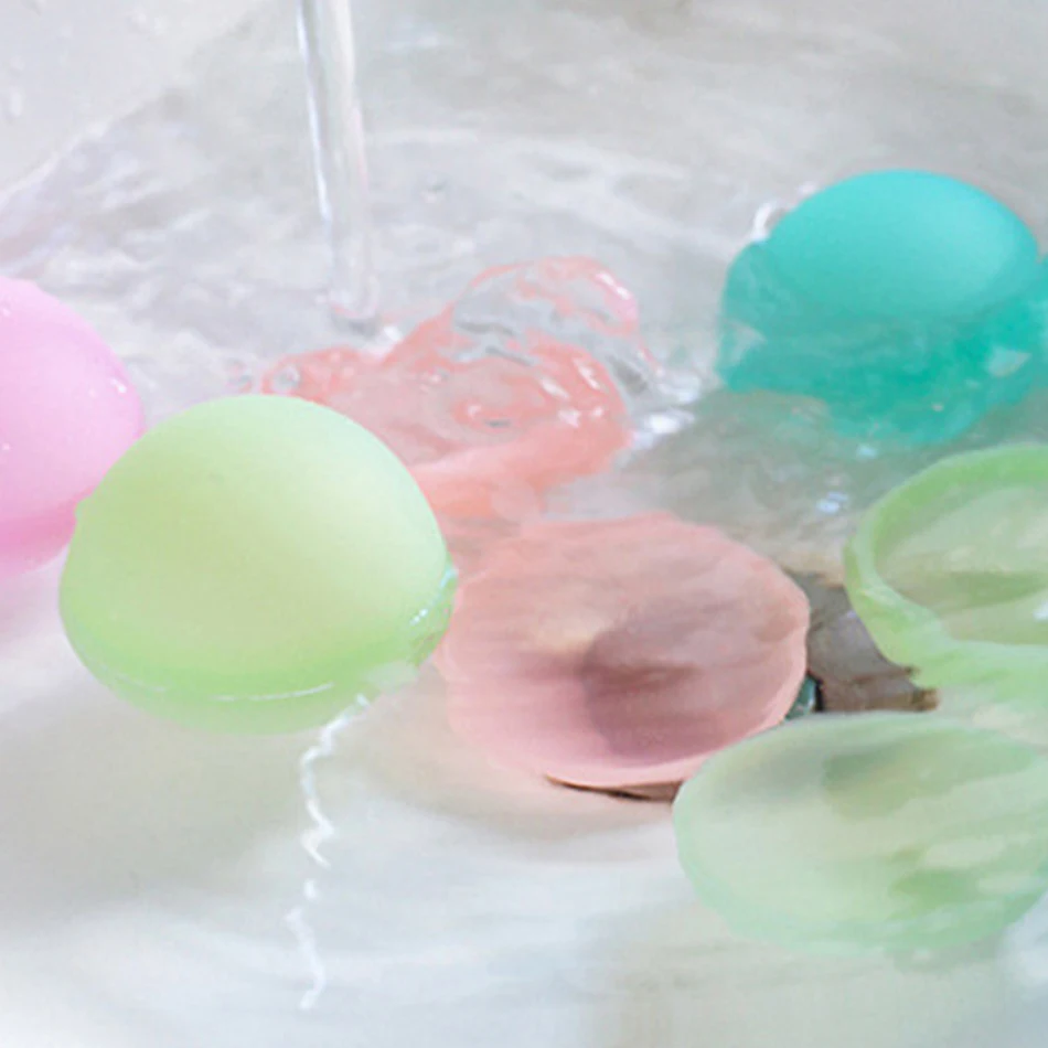 New Reusable Water Balloons Refillable Water Balloon Quick Fill Self Sealing WaterBomb Splash Balls Swimming Pool view 4