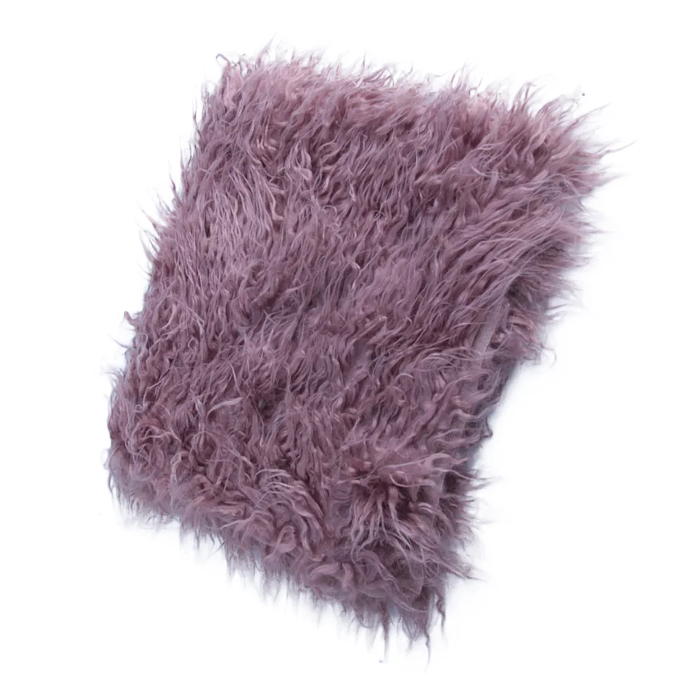 قطعة واحدة من بطانية التصوير الفوتوغرافي للأطفال حديثي الولادة، بساط ناعم قابل للتمدد، مريح وصديق للبشرة، هدية مثالية باللون الأرجواني