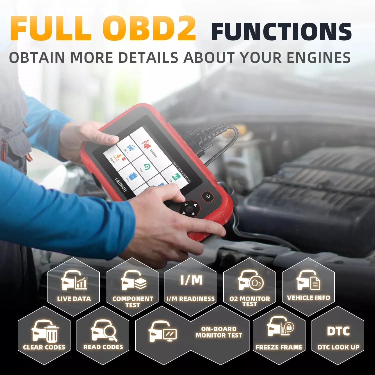 LAUNCH CRP129i OBD2 Automotive Scanner Professional Code Reader ABS SAS EPB Airbag Oil Reset OBD 2 Car Diagnostic Tool